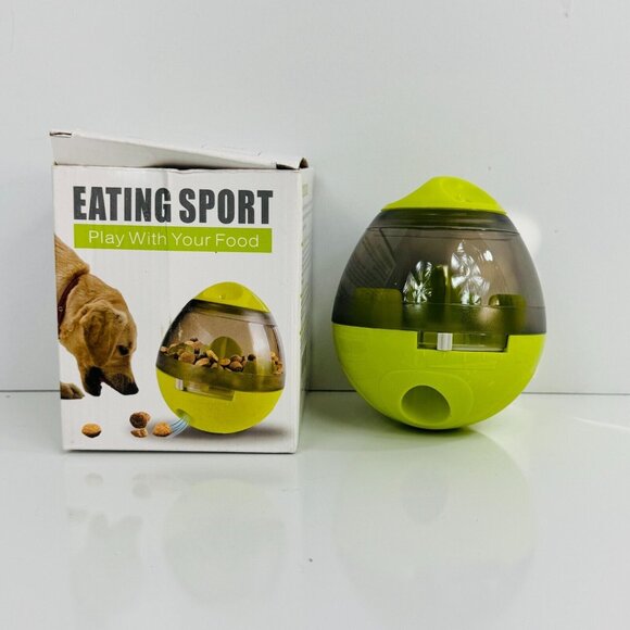 Eating Sport Dog Treat Dispensing Toy for Dogs & Cats 5" High x 4" Round NIB - Picture 2 of 5